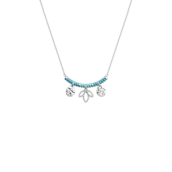 Collier Lotus Pampille Turquoise Les Georgettes