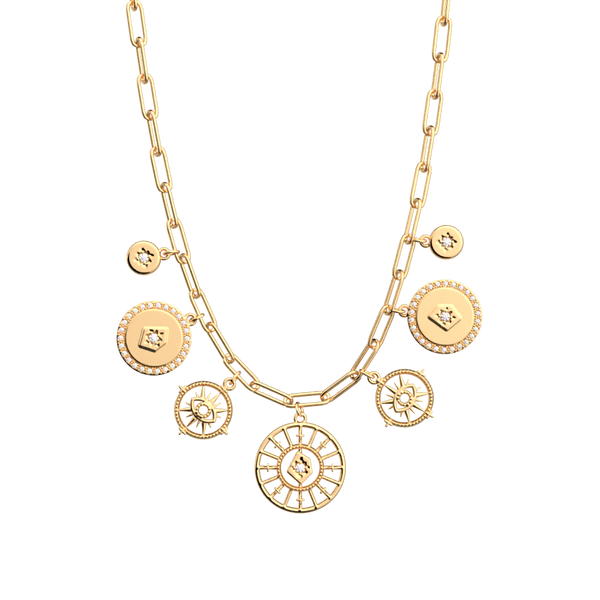 COLLIER ASTRALE PAMPILLE LES GEORGETTES