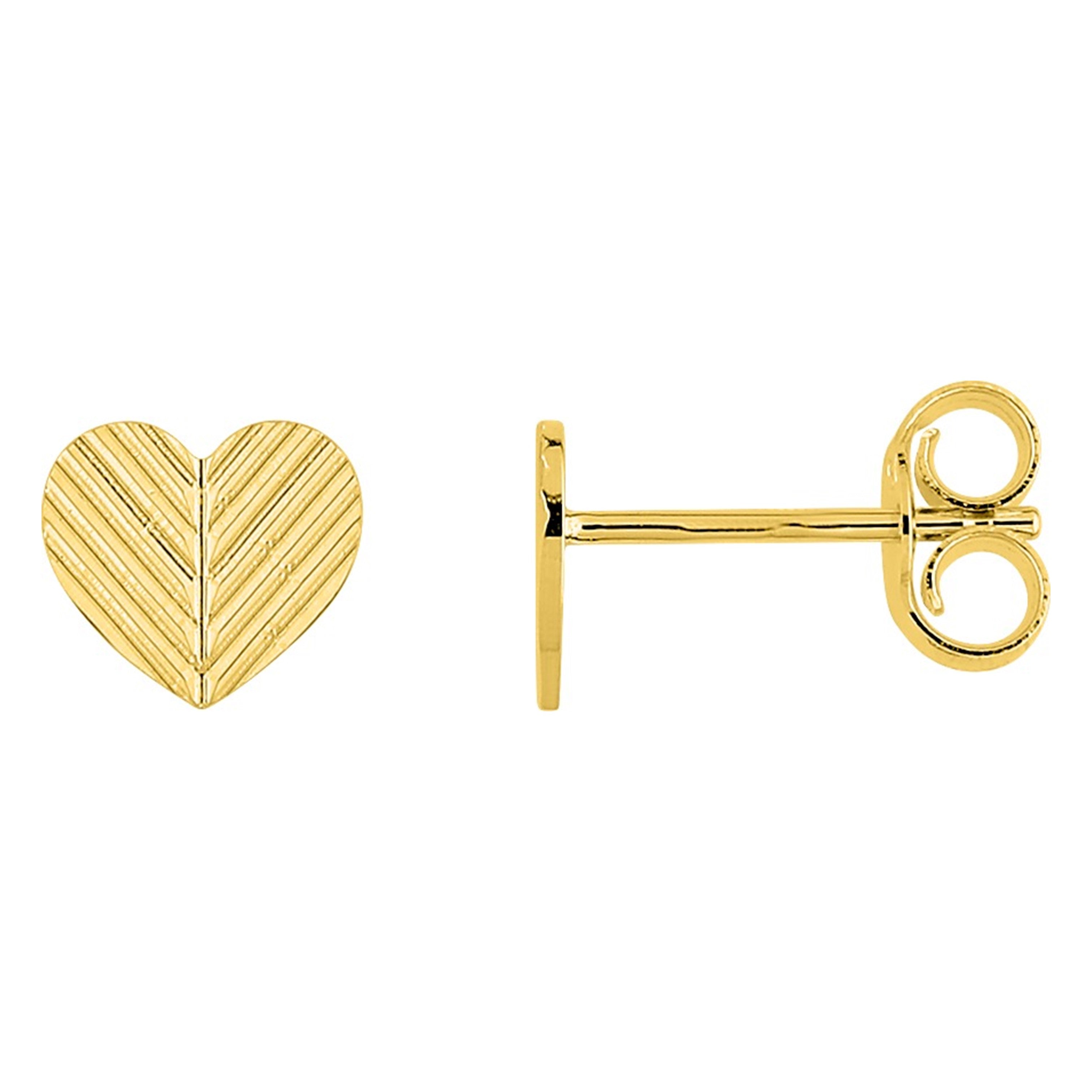 Boucles D'oreilles Cœurs En Argent - Alliage - Neuf Sans Emballage