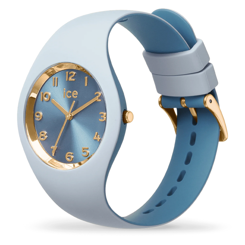Montre ICE-WATCH Ice Duo Chic Pour Femme - Bracelet Silicone Dégradé Violet Small 37mm