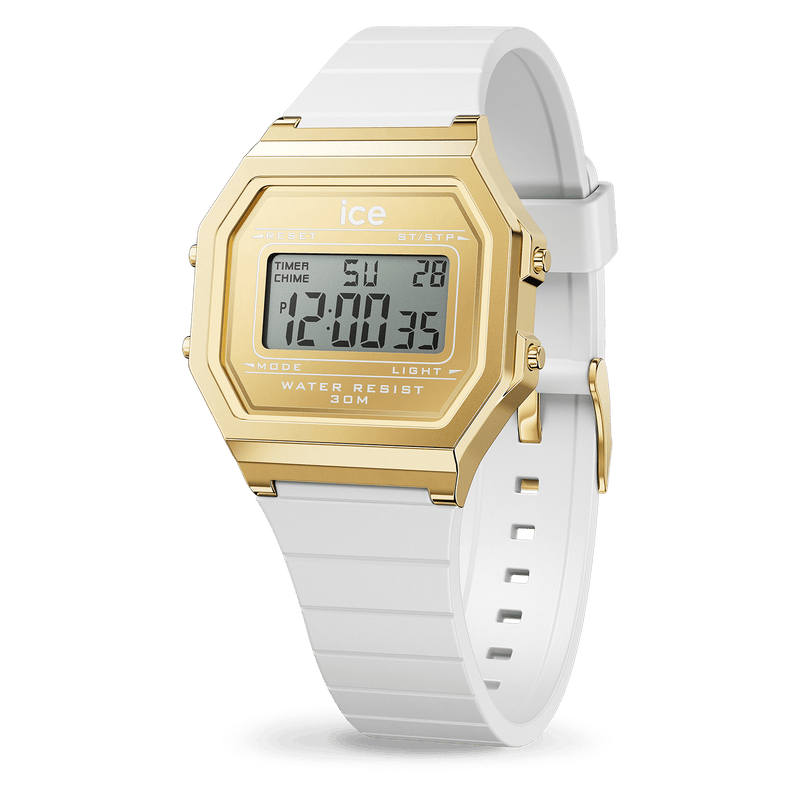 MONTRE FEMME ICE digit retro - White gold