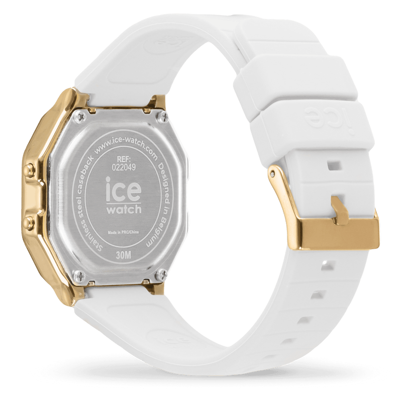 MONTRE FEMME ICE digit retro - White gold