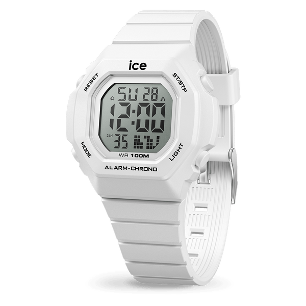 Montre digital ultra ICE WATCH blanche