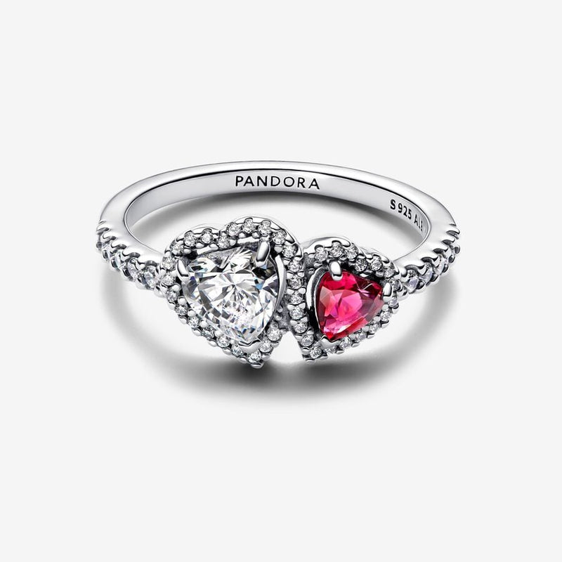 Bague Cœurs Halo PANDORA