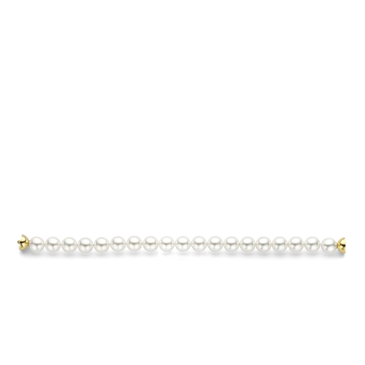 Bracelet plaqué or perles blanches TI SENTO