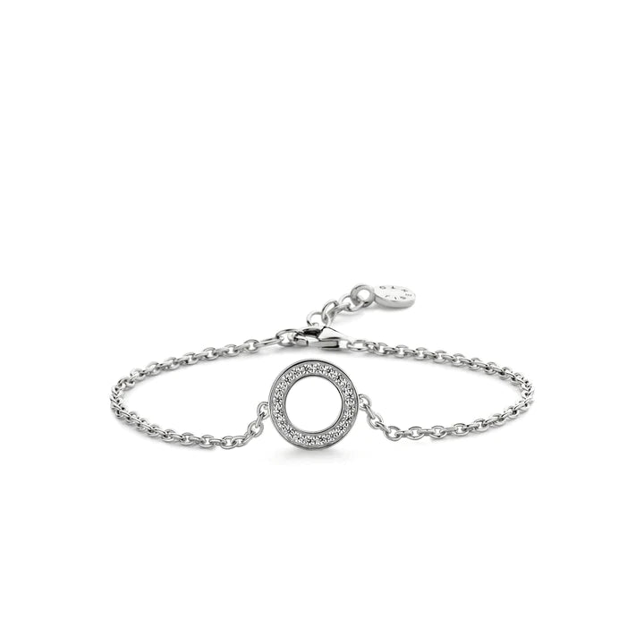 Bracelet argent cercle oxydes TI SENTO