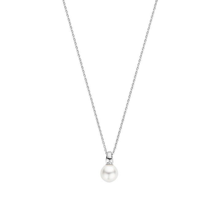 Collier argent et perle blanche TI SENTO