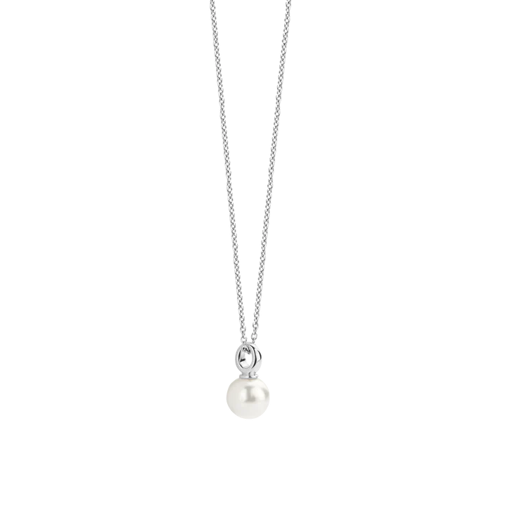 Collier argent et perle blanche TI SENTO