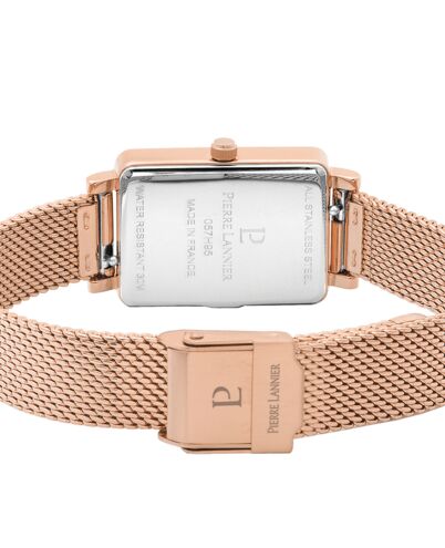 Coffret Femme ARIANE Cadran Doré rose Bracelet Cuir Rose