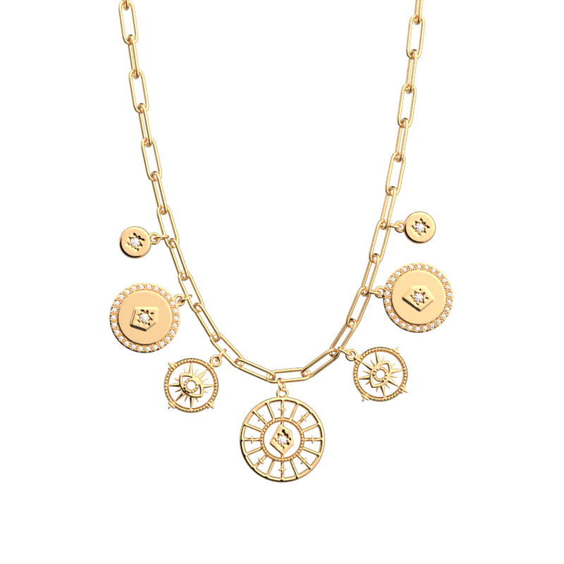 COLLIER ASTRALE PAMPILLE LES GEORGETTES
