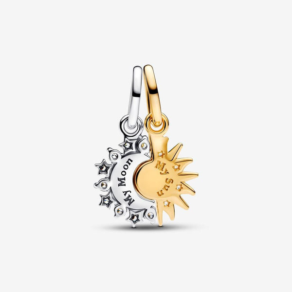 Charm Pendant Soleil & Lune Séparable Pandora