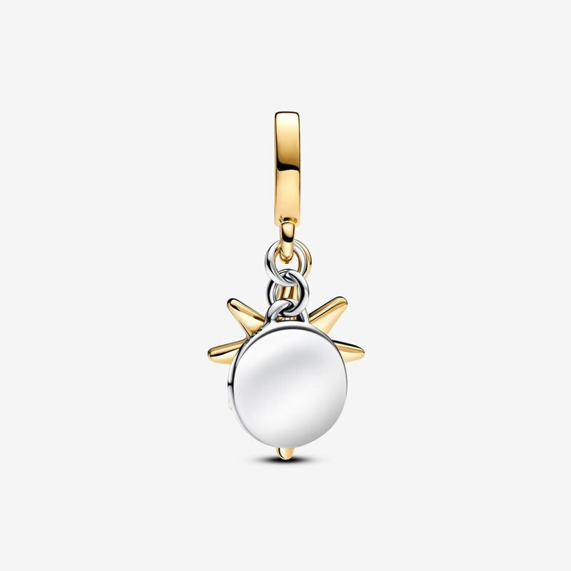 Charm Pendant Étoile Polaire Gravable Diamant de Synthèse Pandora