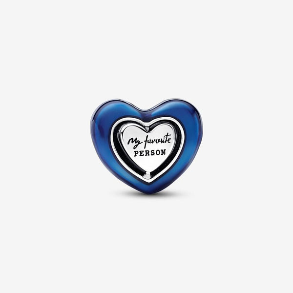Charm Cœur Rotatif Bleu Pandora