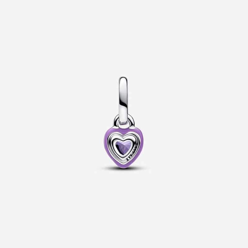 Mini Charm Pendant Cœur Chakra Violet Pandora