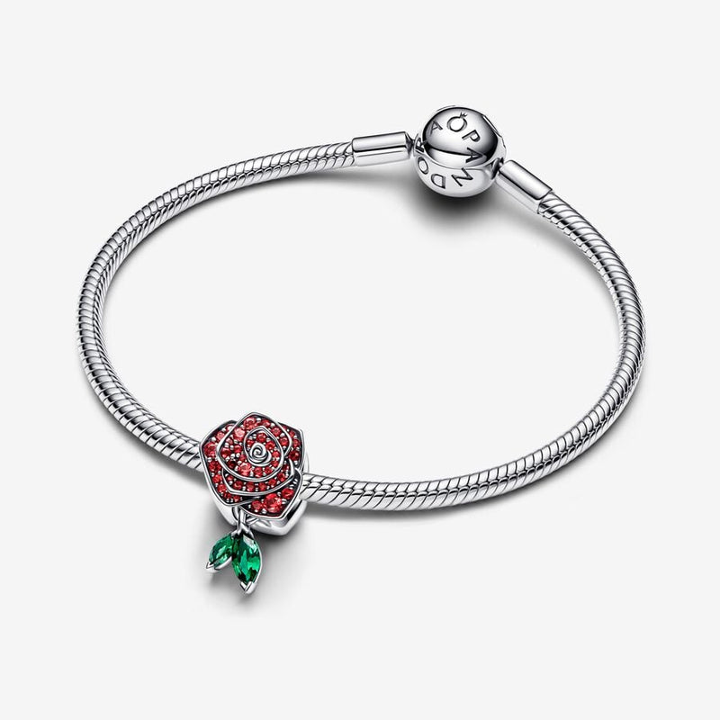 Charm Rose en Fleur Scintillante PANDORA