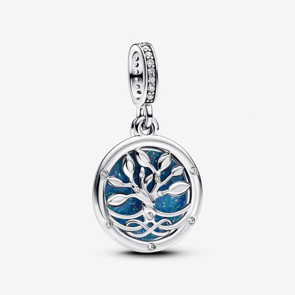 Charm Pendant Double Arbre de l'Infini Phosphorescent Pandora