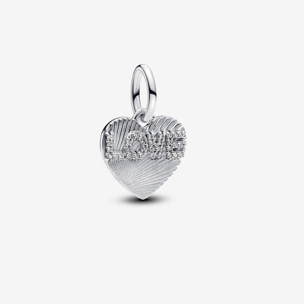 Charm Pendant Cœur d'Amour Gravable Pandora