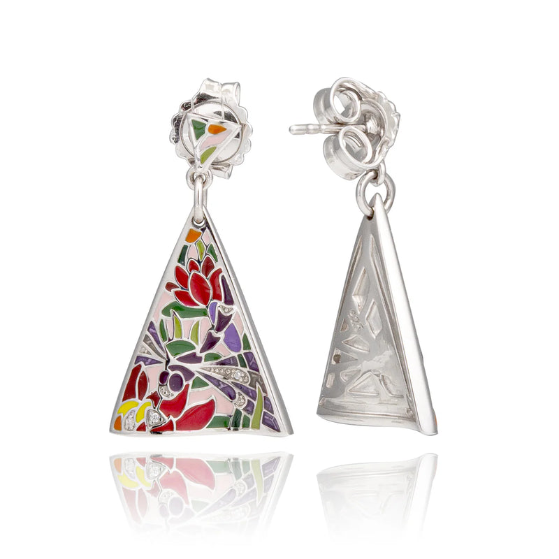 BOUCLES D'OREILLES ARGENT PASTEL UNA STORIA