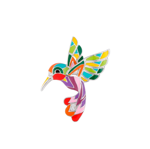 PENDENTIF ARGENT COLIBRI UNA STORIA