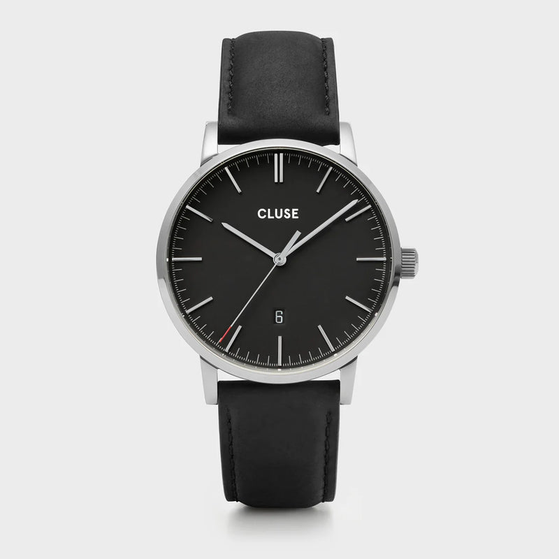 Montre femme Aravis leather black cluse