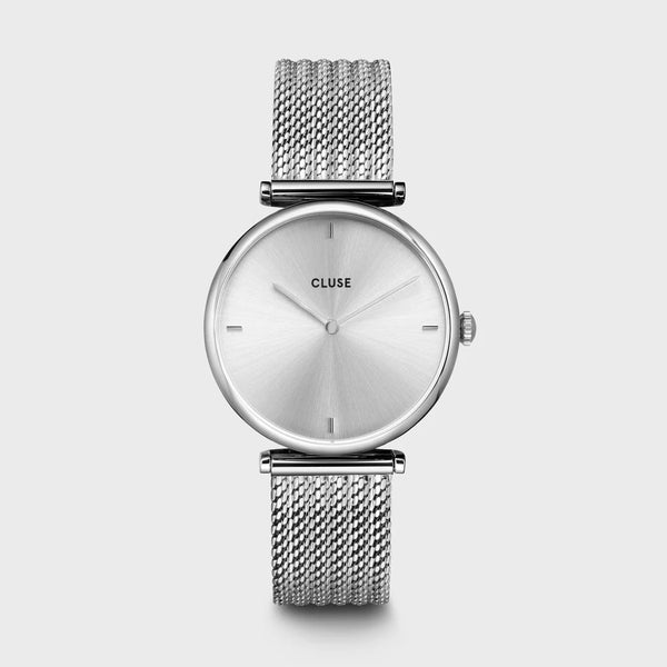 Montre femme Triomphe Mesh Full Silver Cluse