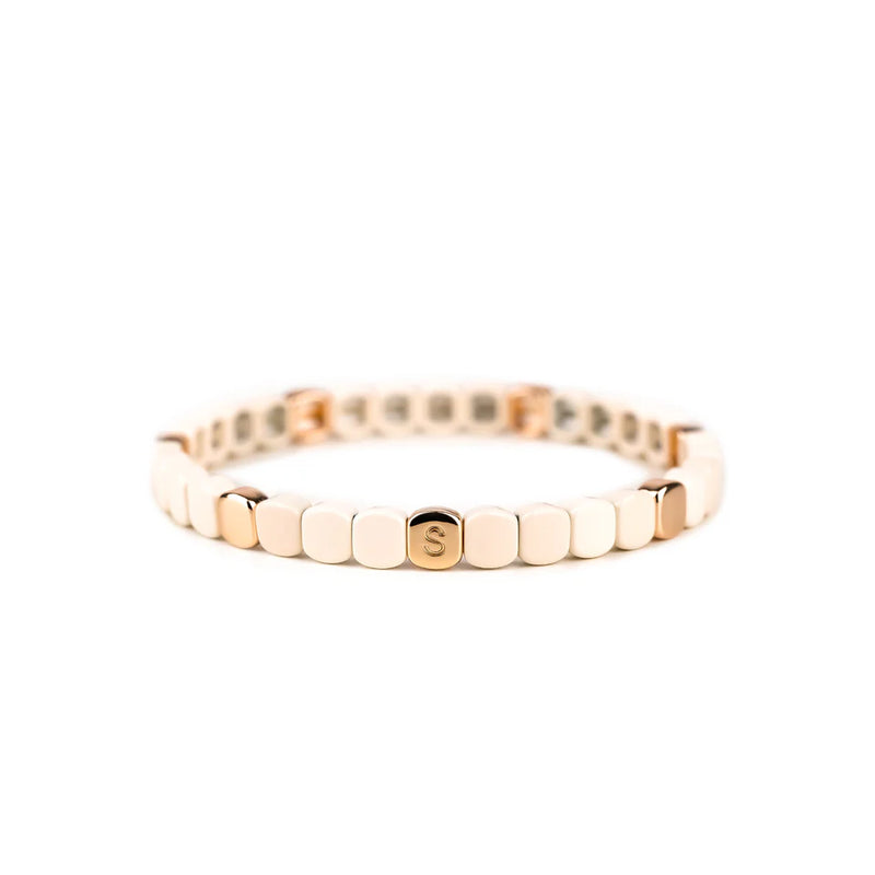 BRACELET COLORFUL MINI BEIGE SIMONE À BORDEAUX