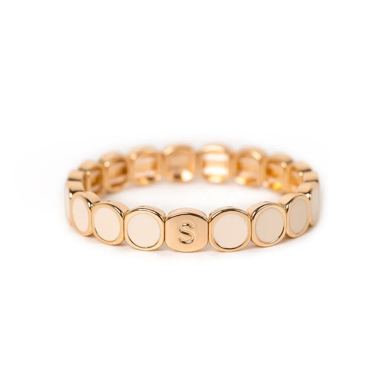BRACELET COLORMIND BEIGE SIMONE À BORDEAUX