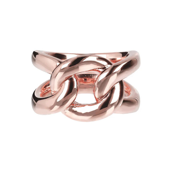 Bague maille tressée BRONZALLURE