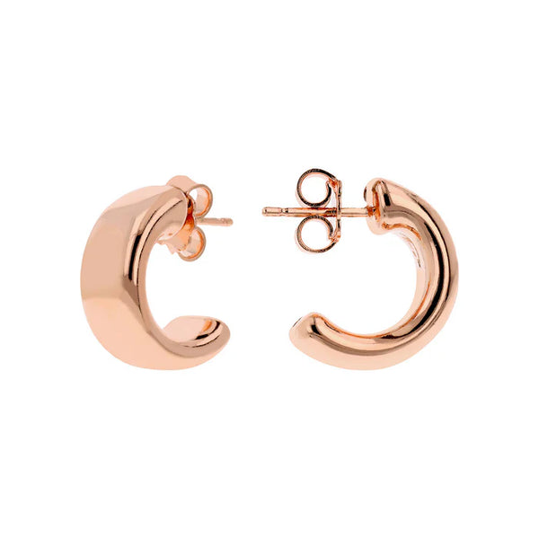 Boucles d'oreilles lobe demi-cercle BRONZALLURE