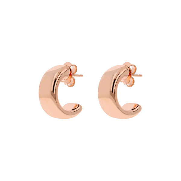 Boucles d'oreilles lobe demi-cercle BRONZALLURE