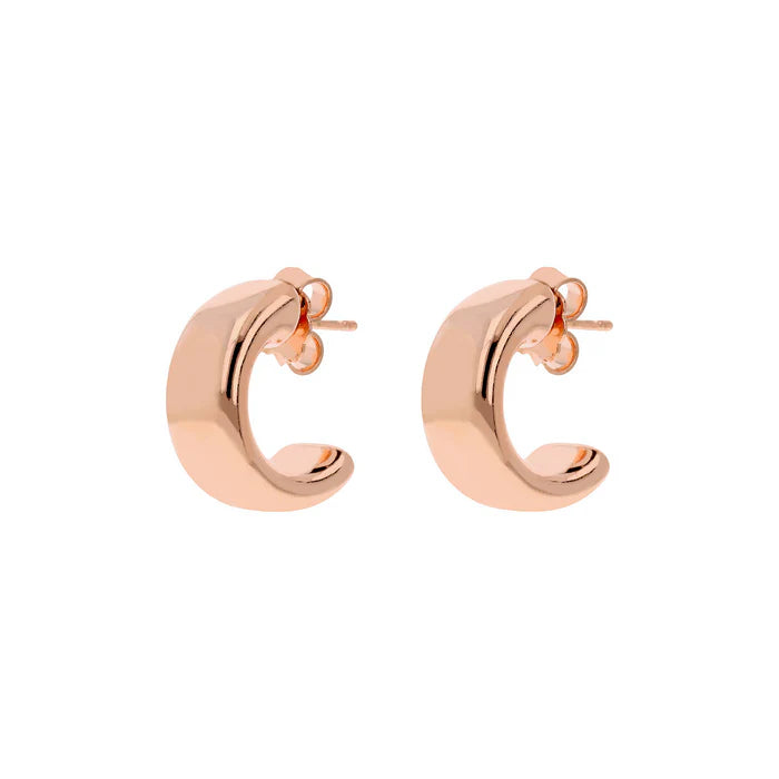 Boucles d'oreilles lobe demi-cercle BRONZALLURE