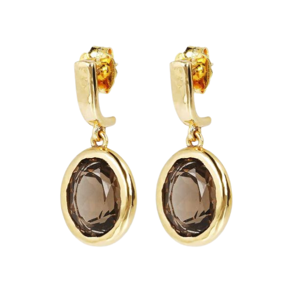 Boucles d'Oreilles Pendantes avec Pierre Naturelle ETRUSCA