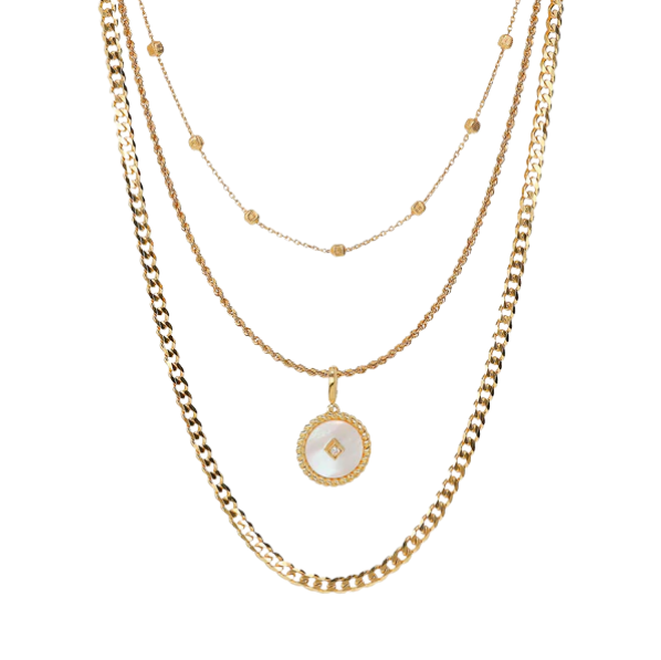 Collier Multirang Chaînes Mixtes ETRUSCA