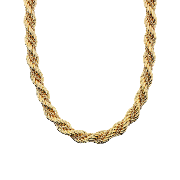 Collier Ras du Cou Double Chaîne Corde ETRUSCA