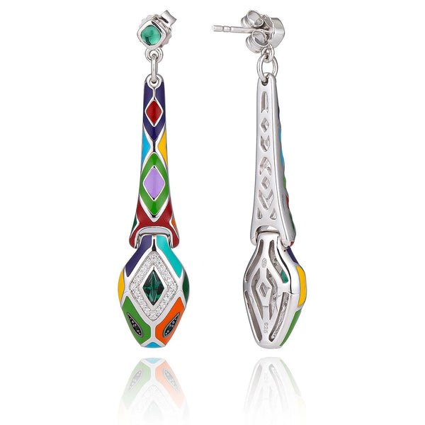 BOUCLES D'OREILLES ARGENT SERPENT UNA STORIA