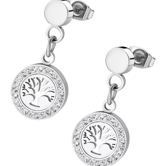 BOUCLES D'OREILLES FEMME ARBRE DE VIE LOTUS