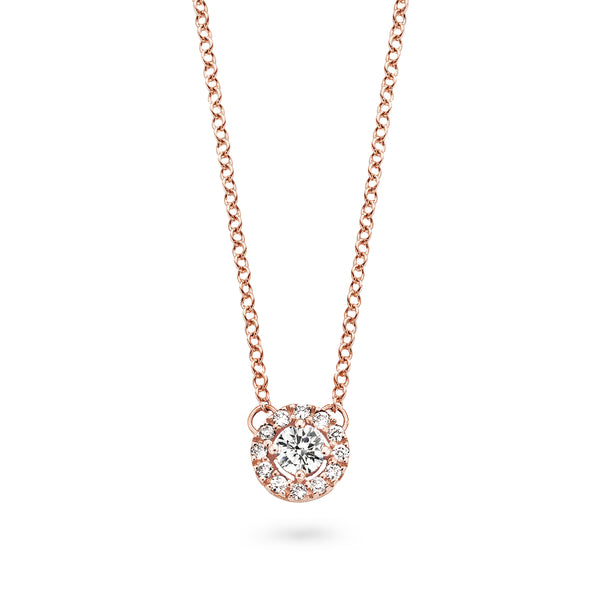 Collier Salina, diamants or rose