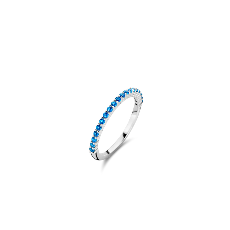 Bague argent, pierre bleu lapis TI SENTO
