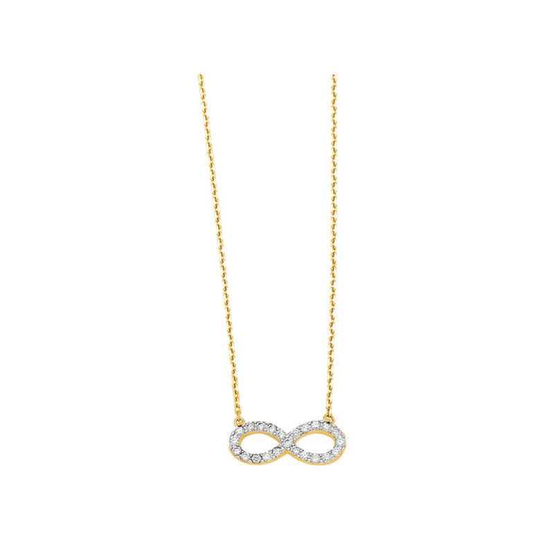 Collier infini oxyde plaqué or