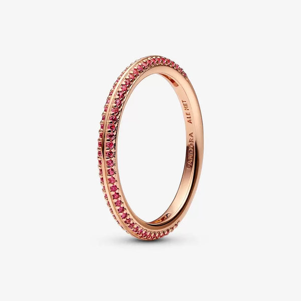 Bague Pavée Rouge PANDORA