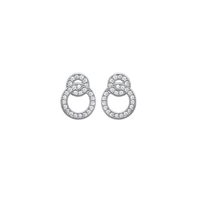 Boucles d'oreilles argent 925 rhodie