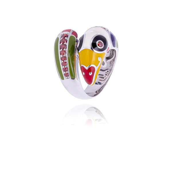 Bague argent Toucan UNA STORIA