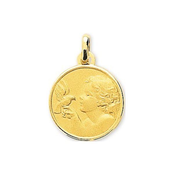 Médaille ange or jaune