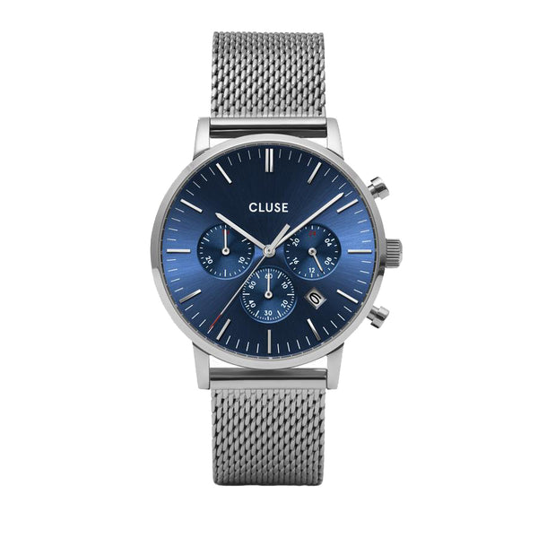 Montre homme Aravis Chrono Mesh Blue CLUSE