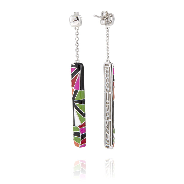 Boucles d'oreilles pendantes argent bistrol UNA STORIA