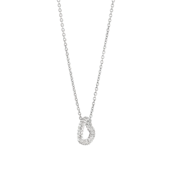 Collier coeur argent et oxydes TI SENTO