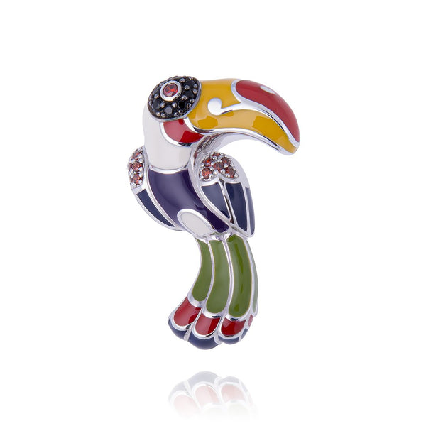 Pendentif argent Toucan UNA STORIA