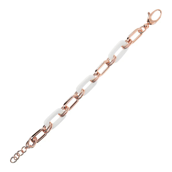 Bracelet Forzatina avec chaîne et détails en pierre naturelle BRONZALLURE