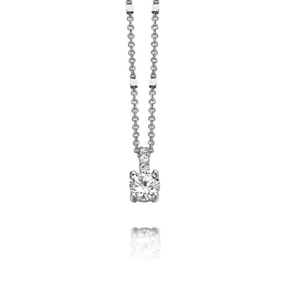 Collier argent et pendentif oxydes