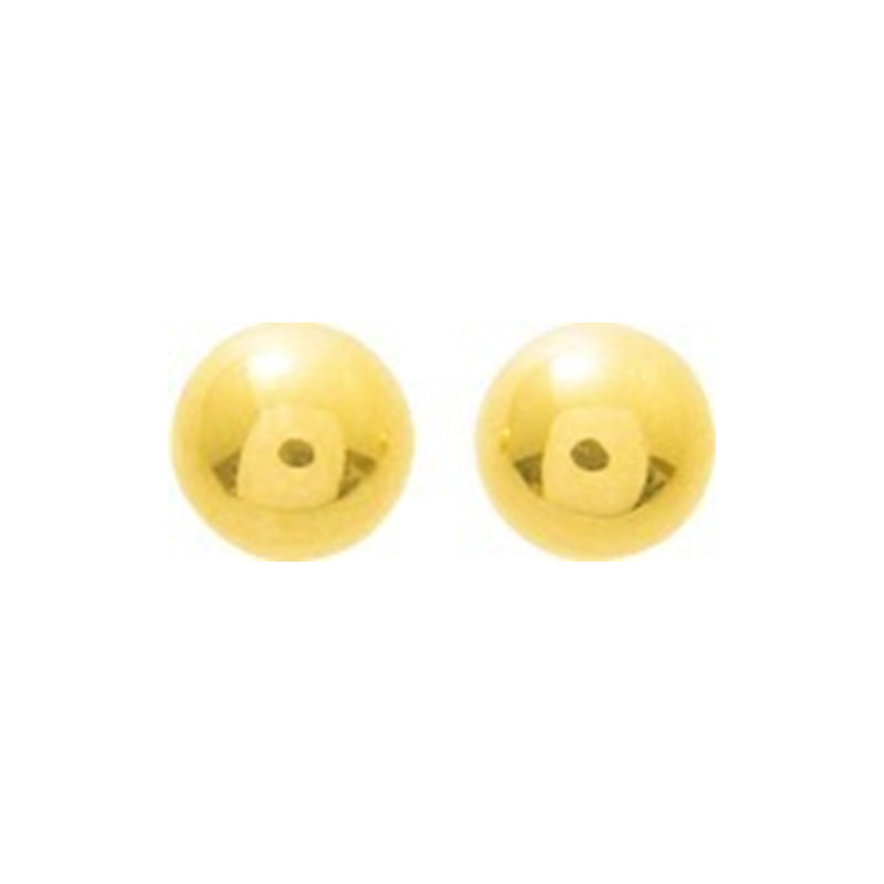 Boucles d'oreilles bouton or jaune
